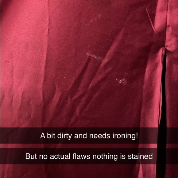 B.DARLIN Gown (red wine) - Picture 3 of 3